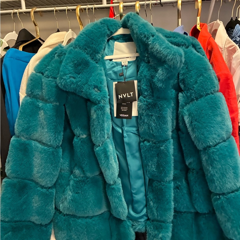 NVLT Vibrant Blue Teddy Jacket